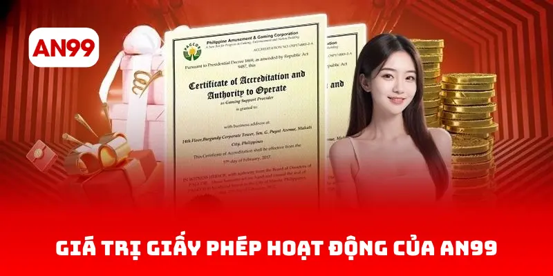 Giá trị giấy phép hoạt động của AN99